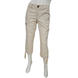 Fashion Bug Cream Cargo Capri Pants 8